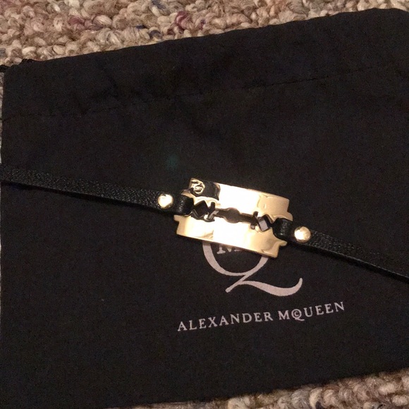 Alexander McQueen Jewelry - Leather wrap bracelet